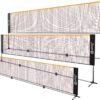 Portable Tennis Net,Stainless Steel Poles Badminton Net Set Adjustable Height Nylon Net with Carry Bag, for Kids Volleyball, Pickleball,Soccer, Indoor, Outdoor Court, Backyard, Beach, Driveway