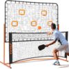 Fraxa Pickleball Rebounder Training Equipment - Pickleball Net for Solo Practice Drives Dinks Volley Accuracy - Portable for Outdoor Driveway Backyard Indoor Garage