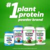 Orgain Organic Vegan Protein + 50 Superfoods Powder, Creamy Chocolate Fudge - 21g Plant Based Protein, 9g Prebiotic Fiber, No Lactose, Gluten Free, No Added Sugar, 2.02 lb (Packaging May Vary)