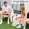 KOFULL Pickleball Gifts for Women and Men, Pickleball Accessories, Cotton Men's Novelty Socks 2 Pairs for Pickleball, Tennis