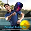 Pickleball Paddles Set Fiberglass Surface Pickleball-Paddles with Pickle Ball Rackets ​for Men Women