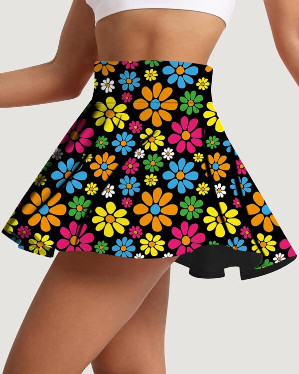 Women's Tennis Skirt Pleated Athletic Skirt with Shorts Pocket High Waisted Golf Skort for Workout Pickleball