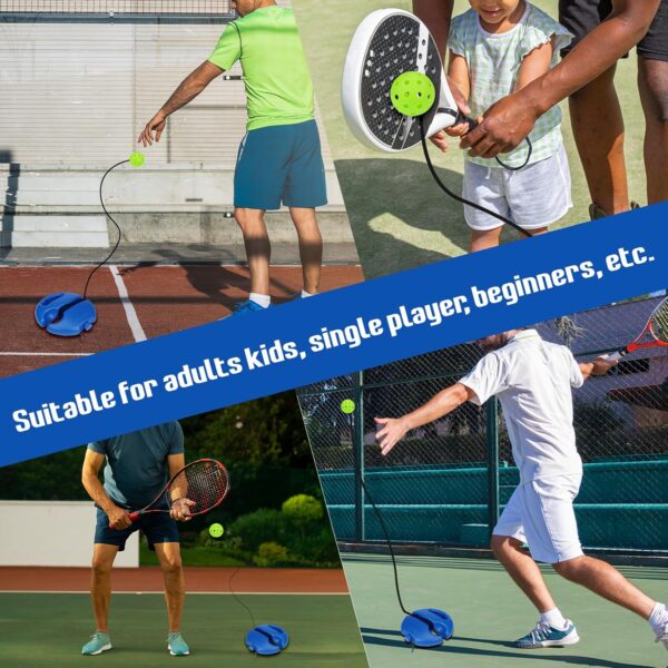 Pickleball Trainer, Match Pickleball Trainer, Match Pickleball Practice Rebounder Ball with String, Pickleball Training Aids for Outdoor Beginner