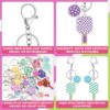 Sureio 24 Pcs Dinkball Keychain for Women Dinkball Party Favors Sports Aesthetic Key Fob Funny Acrylic Keychain Gift for Dink Sport Lover