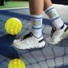 Pickleball Socks for Men Women, Performance Athletic Mid Calf Sock, Gifts for Pickleball Lovers One Size 7-13