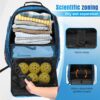 Pickleball Backpack - Large Paddle Bag Fits 4 Paddles, Extra Pockets & Ventilated Shoe Compartment, Colorful