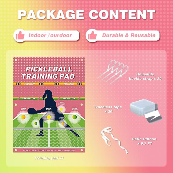Dink Master Pickleball Practice Pad - Reusable Training Pad for Indoor & Outdoor Dink Training