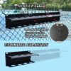 Pickleball Paddle Rack, 4/8/12-Paddle Holder, with Label to Track Next Up Players, Multiple Racks are Spliced to Achieve Expansion, Fence or Wall Mount, Steel, Black
