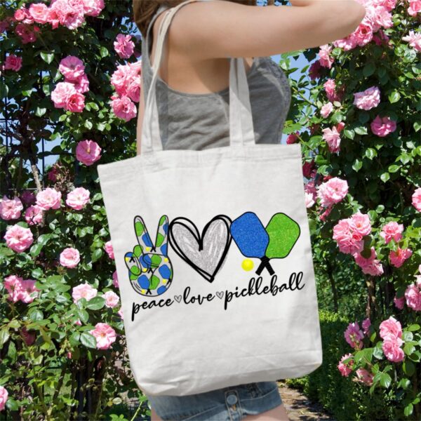 Tote Bag for pickleball Sport Lovers, Sportspickle Inspired Shopping Grocery Bag for pickleball Club Friends Partener Trainer Besties Coach, Accessory Toiletry Bag for Daily Odds and Ends (Tote)