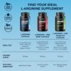 L-Arginine Capsules Nitric Oxide Supplement for Men with L-Citrulline - 1200mg L Arginine and L Citrulline Blend - Non-GMO Veggie Capsule for Performance, Endurance and Muscle - 1 Month Supply