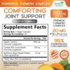 Turmeric Curcumin Supplement 2600mg with Black Pepper Extract 95% Curcuminoids - High Absorption Ultra Potent Turmeric Capsules with BioPerine, Nature's Tumeric Pills for Joint Support - 180 Capsules