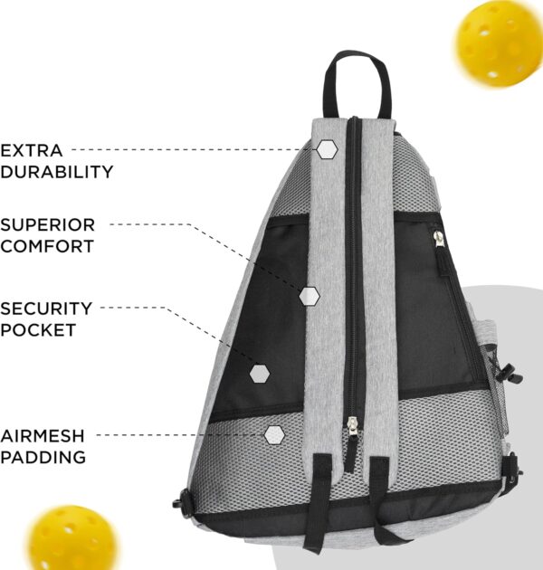 Premium Pickleball Bag for Women & Men with Pickleball | Pickleball Accessories Bag | Water Resistant Pickleball Backpack with Large Capacity, Multiple Pockets to hold Paddles, Balls, Bottle, Towels