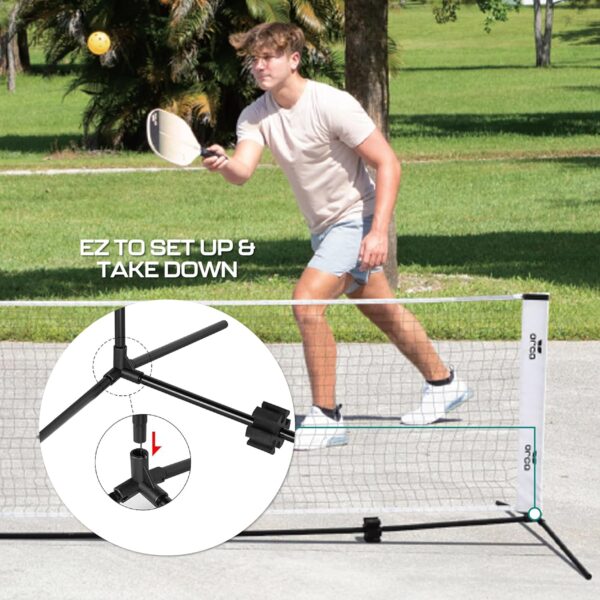Orca Pickleball Nets Multiple Styles, Full Court and Half Court Sets, Perfect for Indoor and Outdoor Pickleball Games