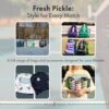 Teddi Pickleball Backpack Grn/wh- Large Capacity Pickleball Bags for Women - Durable 1000D Nylon, Multipurpose Paddle Case with Multiple Pockets, Stylish Paddle Bag
