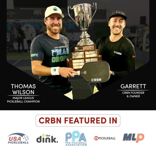 CRBN Pickleball Paddle Eraser, Best Carbon Fiber Pickle Ball Racket Cleaner, Fast & Easy Rubber Bar to Remove Ball Residue, Dirt, & Minor Scrapes/Scratches