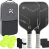 Pickleball Paddles T700 Carbon Fiber Pickleball Paddles Set of 1 and 2 16mm Pickle Ball Rackets 1 and 2 Pack
