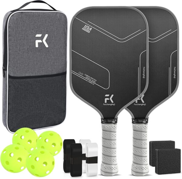 Pickleball Paddles T700 Carbon Fiber Pickleball Paddles Set of 1 and 2 16mm Pickle Ball Rackets 1 and 2 Pack