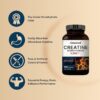 Creatine Monohydrate 3,000mg Per Serving, 300 Capsules – Micronized – Unflavored Creatine Pills – Support Pre Workout & Healthy Muscle – Easily Absorbed, Easy to Swallow (50 Servings)