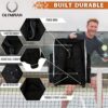 OLYMPIAN Dual Pickleball Backpack for Women and Men Hold 6+ Racket Paddles Quick Access Side Pocket X-Large Main Compartment Ventilated Shoe Storage, Water Resistant, Pickleball Balls Holder Geminate