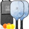 81LHEroiRL._AC_SL1500_.jpg Pickleball Paddles Set of 2, 2025 USAPA Approved Pickleball Set, Fiberglass Lightweight Pickle Ball Rackets 2 Pack, 2 Outdoor Pickleball, 2 Indoor Pickleball Balls, 1 Pickleball Bag for Women and Men
