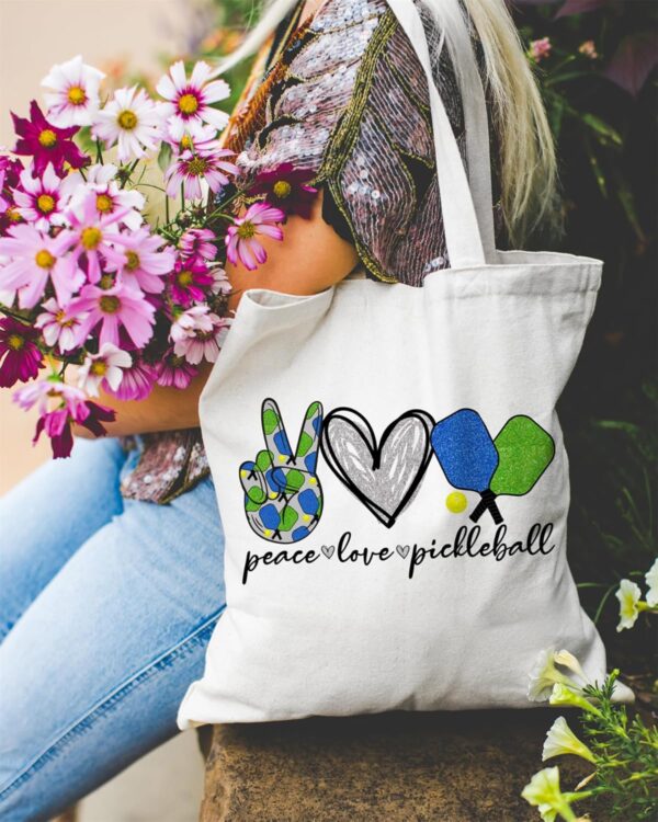 Tote Bag for pickleball Sport Lovers, Sportspickle Inspired Shopping Grocery Bag for pickleball Club Friends Partener Trainer Besties Coach, Accessory Toiletry Bag for Daily Odds and Ends (Tote)