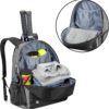 DSLEAF Tennis Backpack for 2 Rackets, Tennis Bag for Men/Women with Separate Shoe Space Hold A Pair of Shoes Up to US Mens 12and Multi-Pockets for Accessories