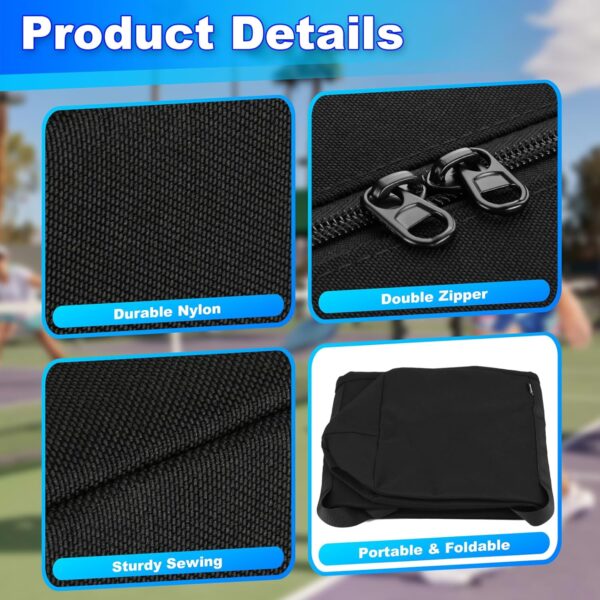 Pickleball Net Set Carry Bag Portable Pickle Ball Equipment Storage Bag Foldable Badminton Net System Replacement Bag Heavy Duty Zipper Duffle Bag for Indoor Outdoor Driveway Backyard, NO Mesh