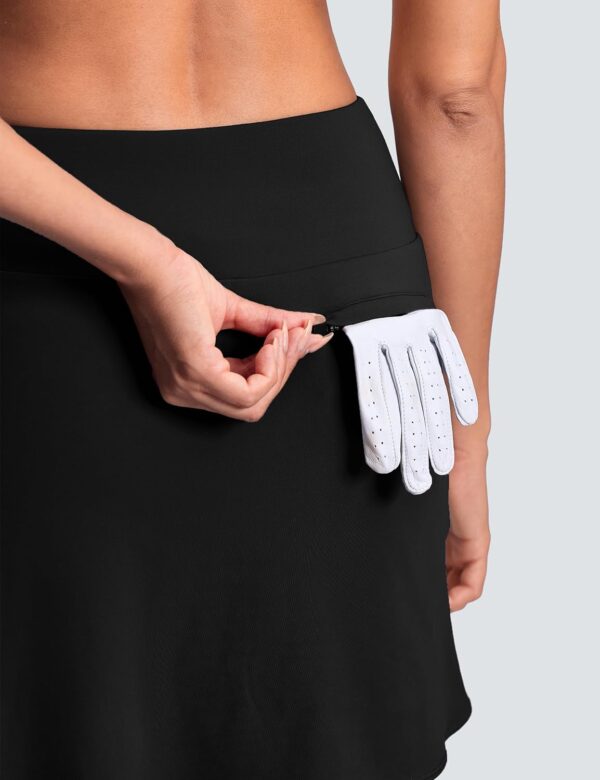 High Waisted Tennis Golf Athletic Skirts for Women Tummy Control Pickleball Skort with Shorts Pockets Anti Slip