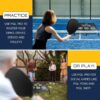 Pro Pickleball Target Net - Pickle Ball Training Aid and Social Games Pickle Ball Practice Equipment, Target System, Dink Pad Practice, Drive and Drop Shot Trainer