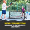 6x6FT Pickleball Rebound Net For Dinks Volleys Hits Training,Angle Adjustable Pickle ball Practice Rebounder Net For Outdoor Indoor Driveway Backyard,2 In 1 Pickleball Trainer For All Players