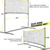 Pickleball Net with Practice Rebounder: 6ft Wide Pickleball Trainer - Practice Rebounder for Solo and Dink Pickle Ball Training