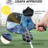 Pickleball Paddles, USAPA Approved Graphite Carbon Fiberglass Face with Polypropylene Honeycomb Core, Lightweight Pickleball Paddles Set of 2 Rackets, 4 Balls and 1 Carry Bag