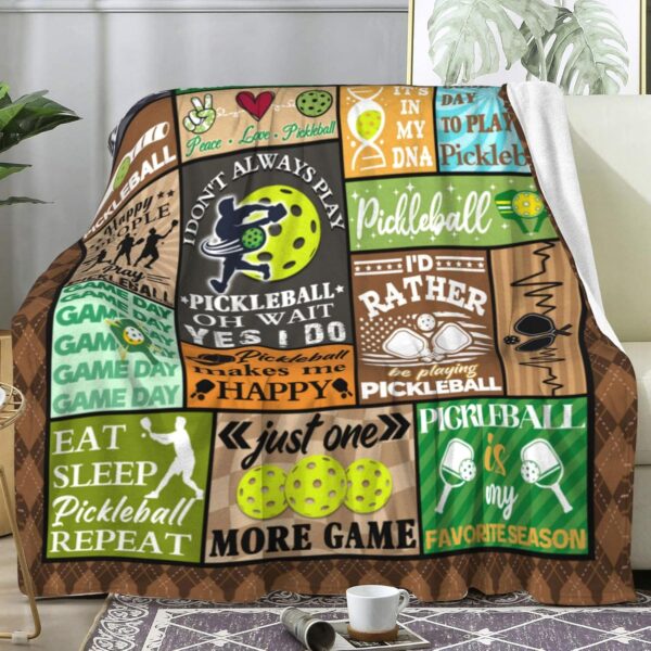 Pickleball Gifts Blanket for Women & Men, Funny Gifts for Pickleball Lovers & Players, 50"X40"