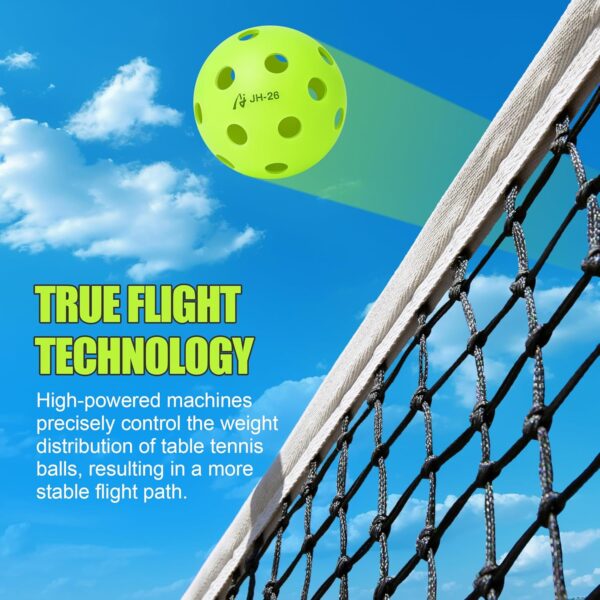 Pickleball Balls, 40&26-Hole Indoor&Outdoor Pickleball Balls, 6&12 Pack with Portable Mesh Bag, High Visibility Colors, Strong Bounce and Durable, Ultimate Performance for All Skill Levels