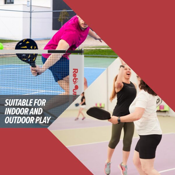 Portable Pickleball Net System - Official Regulation Size Pickle Ball Net for Outdoor and Indoor Use Durable and Lightweight Pickleball Nets for Competitive and Recreational Play