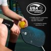 Helium Pro Carbon Fiber Pickleball Paddle Set of 4 - USAPA Certified Pickleball Paddles, High-Spin Texture, Lightweight Honeycomb Core (2 Paddles, 4 Balls, 1 Sports Bag)