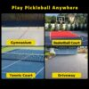 A11N Pickleball Court Marking Kit - Temporary Pickleball Boundary Lines in Standard Court Dimensions, No Measurement Required