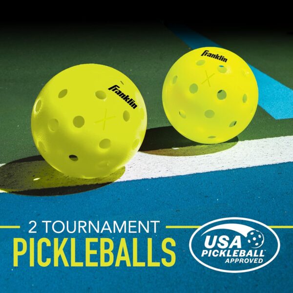 Franklin Sports Pickleball Paddle and Ball Set - Wooden Pickleball Rackets + Pickleballs - Activator - USA Pickleball (USAPA) Approved