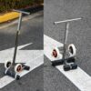 Playing Field Line Striping Machines, with Drawing Circle Kit, Floor Tape Applicator, Pickleball Court Marking Kit for Driveway, Asphalt Or Concrete, Basketball Courts, Road Warning,45cm (45cm)