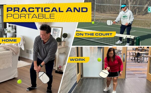 BOSS Pickleball Trainer Ball with String - Pickleball Rebounder for Dink Practice & Hand Eye Coordination