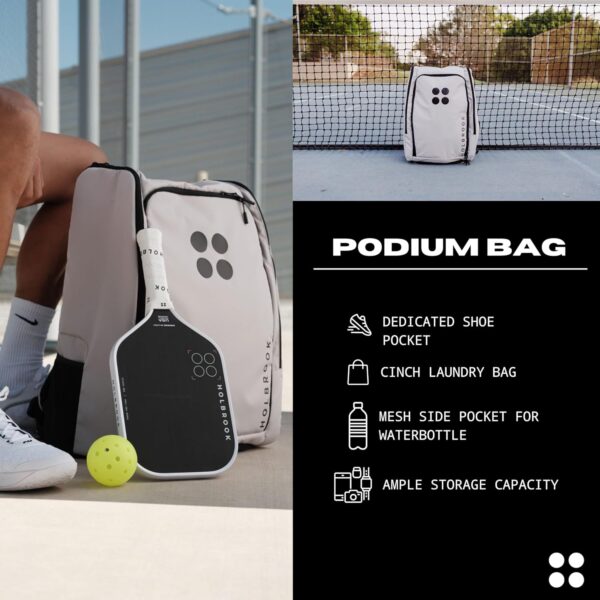 Holbrook Podium Pickleball Bag: Large Pickleball Backpack - Sport Paddle Bag for Accessories and Equipment