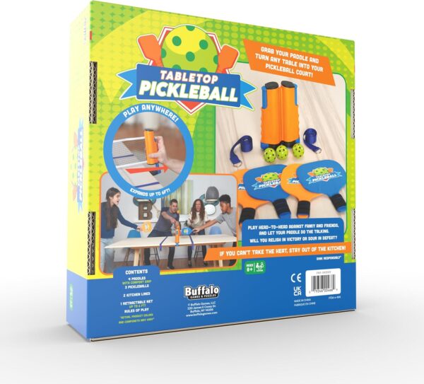 Tabletop Pickleball by Buffalo Games - Indoor Sport Game Play - Great for gamenight - Easy Setup - Ages 8 and up