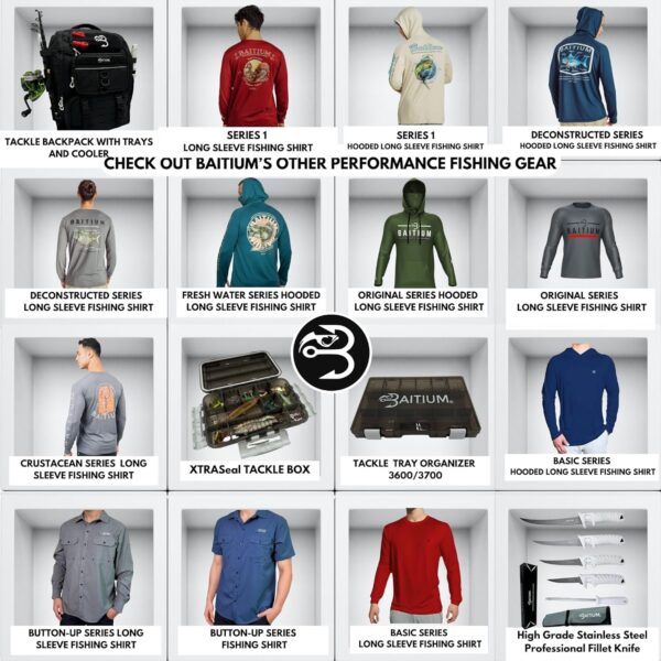 Fishing Backpack, Tackle Bag With Rod Holders, 40L Capacity With Cooler, Rain Cover, Insulated Pocket, 4 Tackle Trays Included (Jet Black)