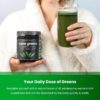 NutraChamps Super Greens Powder Premium Superfood | 20+ Organic Green Veggie Whole Foods | Wheat Grass, Spirulina, Chlorella | Antioxidant, Digestive Enzyme & Probiotic Blends (9.0 Oz, Berry)