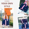 Pickleball Sports Tote Bag with Racket Holder, Neoprene, Adjustable Shoulder Strap