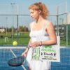 Y1tvei Pickleball Canvas Tote Bag - 2Pcs Pickleball We're More Than Just Friends Cosmetic Tote Bag Set, Reusable Grocery Folding Shopping Bag, Funny Unique Pickleball Gifts for Women Pickleball Lovers