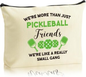 JAPBOR Makeup Bag for Pickleball Player - Pickleball Lover Inspirational Gifts for Women, Love Pickle Ball Zipper Organizer Cosmetic Bag, Ball Sport Travel Toiletry Pouch for Coach Fan Gift
