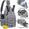 G4Free Pickleball Backpack, Men's & Women's Adjustable Crossbody Sling Bag, Lightweight Paddle Bag