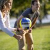 Triumph Sports Multi-Sport Versatile Combo Outdoor Game Net Set Includes Volleyball, Badminton, and Pickleball, Blue (35-7510-2)