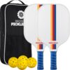 Brooklyn Pickleball Co. | Set of 2 Premium Carbon Fiber Paddles | USAPA Approved | Honeycomb Core Pickle-Ball Paddle | 2025 Pickle Ball Starter Kit Bundle & Travel Case